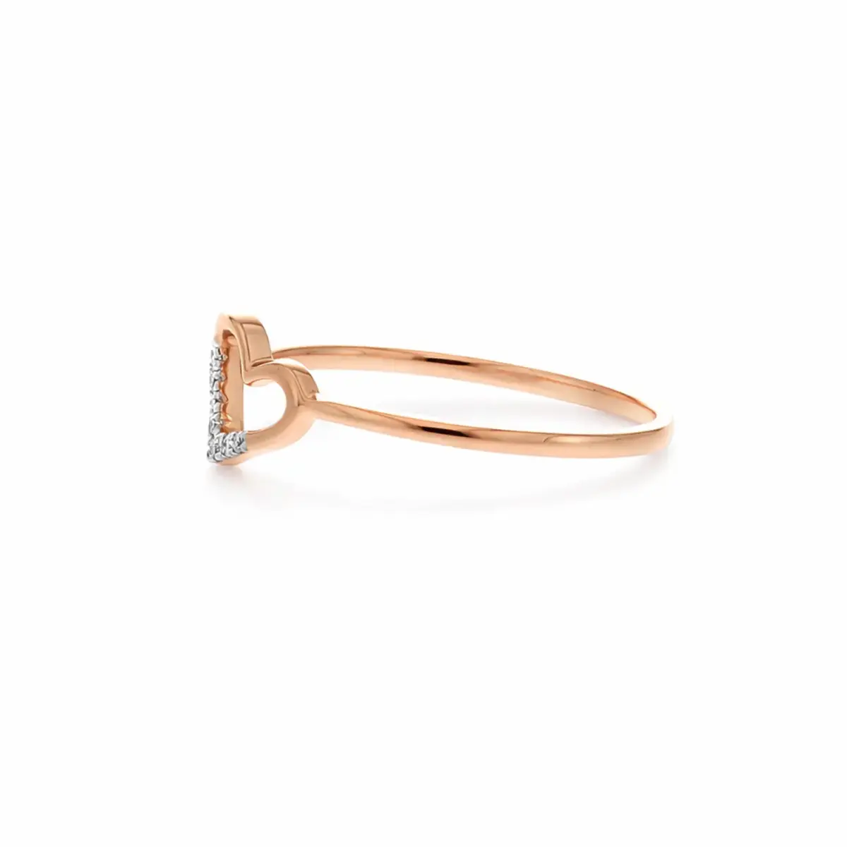 0.02 CT NATURAL DIAMOND WOMENS RING 18K GOLD